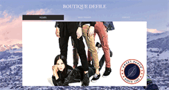 Desktop Screenshot of boutique-defile.com