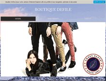 Tablet Screenshot of boutique-defile.com